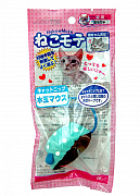 Игрушка для кошек мышь хлопковая с кошачьей мятой (зеленая)
