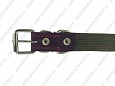Ошейник Buddy комбинированный кожа+брезент фиолетовый 25мм 39-52см (053/6)