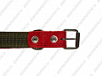 Ошейник Buddy комбинированный кожа+брезент красный 25мм 39-52см (053/2)