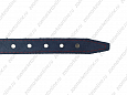Ошейник Buddy однослойный кожаный клепаный синий 25мм 39-52см (030/3)