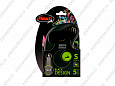 ПОВОДОК-РУЛЕТКА "FLEXI BLACK DESIGN S" Д/СОБАК 5м 15кг ЛЕНТА, РОЗОВЫЙ 3913