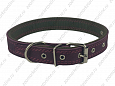 Ошейник Buddy комбинированный кожа+брезент фиолетовый 25мм 39-52см (053/6)