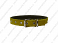 Ошейник Buddy комбинированный кожа+брезент белый 25мм 39-52см (053/5)