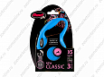 Flexi New Classic M поводок-рулетка голубой трос 8м 20кг