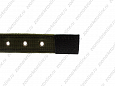 Ошейник Buddy комбинированный кожа+брезент черный 36мм 47-60см (088)
