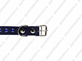 Ошейник Buddy двуслойный кожаный со стразами фиолетовый 25мм 39-52см (652/2)