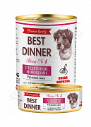 Best Dinner Premium консервы для собак меню № 4 340г (телятина и овощи) 4270
