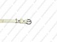 Ошейник кожа с жемчугом UPC 10151S 28см (кремовый)