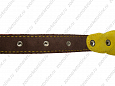 Ошейник Buddy двуслойный кожаный украшенный красный 25мм 40-53см (625/1)