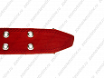 Ошейник Buddy комбинированный кожа+брезент красный 45мм 53-70см (115/2)