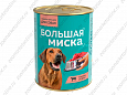 Консервированный неполнорационный корм для собак серии «БОЛЬШАЯ МИСКА» с телятиной и рубцом «ТЕЛЯТИН