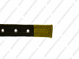 Ошейник Buddy комбинированный кожа+брезент белый 25мм 39-52см (053/5)