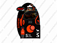 Flexi Xtreme S поводок-рулетка для собак черно/оранжевая лента 5м 20кг 3420