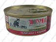 Зоогурман Мясное ассорти консерва для кошек, телятина с языком 100г