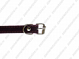 Ошейник Buddy двуслойный кожаный с блочкой фиолетовый 14мм 27-33см (007/5)