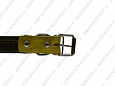 Ошейник Buddy комбинированный кожа+брезент белый 25мм 39-52см (053/5)
