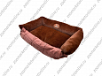 ЛЕЖАК-КОВРИК "BUDDY" С БОРТИКОМ МЕХ, КОРИЧНЕВЫЙ M 65(55)x85x18см 504