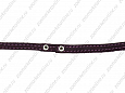 Поводок Buddy однослойный кожаный с переплетением фиолетовый 8мм 170см (220/4)