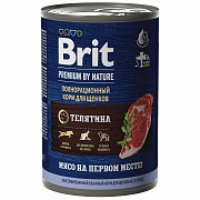 Brit Premium консервированный корм для щенков телятина 410г