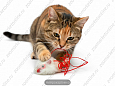Игрушка для кошек мышь прыгающая меховая 11 см
