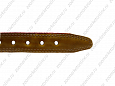 Ошейник Buddy двуслойный кожаный украшенный красный 36мм 47-60см (079)