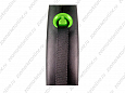 ПОВОДОК-РУЛЕТКА "FLEXI BLACK DESIGN L" Д/СОБАК 5м 50кг ЛЕНТА, ЗЕЛЕНЫЙ 4125