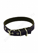 Ошейник Buddy комбинированный кожа+брезент фиолетовый 20мм 32-40см (028/5)