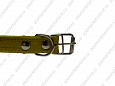 Ошейник Buddy комбинированный кожа+брезент белый 25мм 39-52см (053/5)