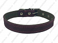Ошейник Buddy комбинированный кожа+брезент фиолетовый 25мм 39-52см (053/6)