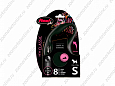Flexi New Classic S поводок-рулетка для собак черная трос 8м 12кг